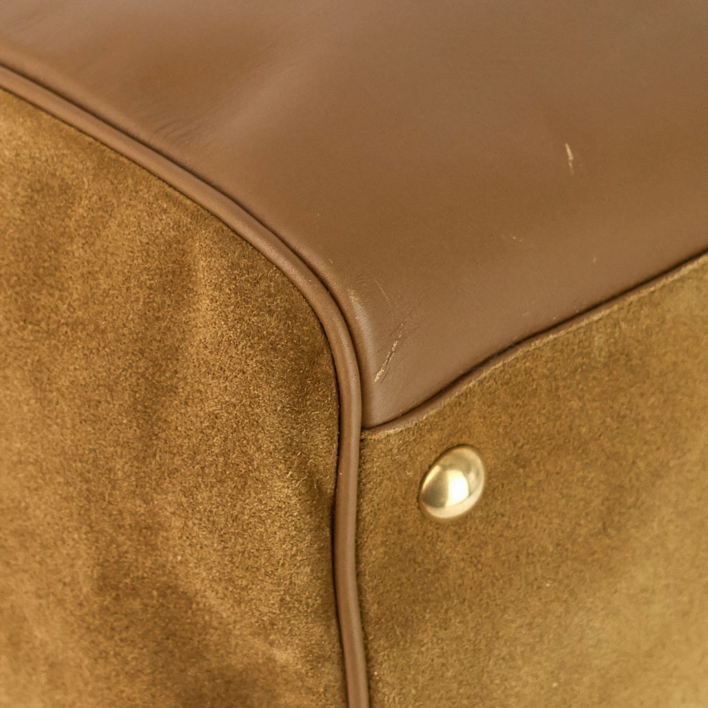 Classic 12 Suede and Leather Duffle Bag