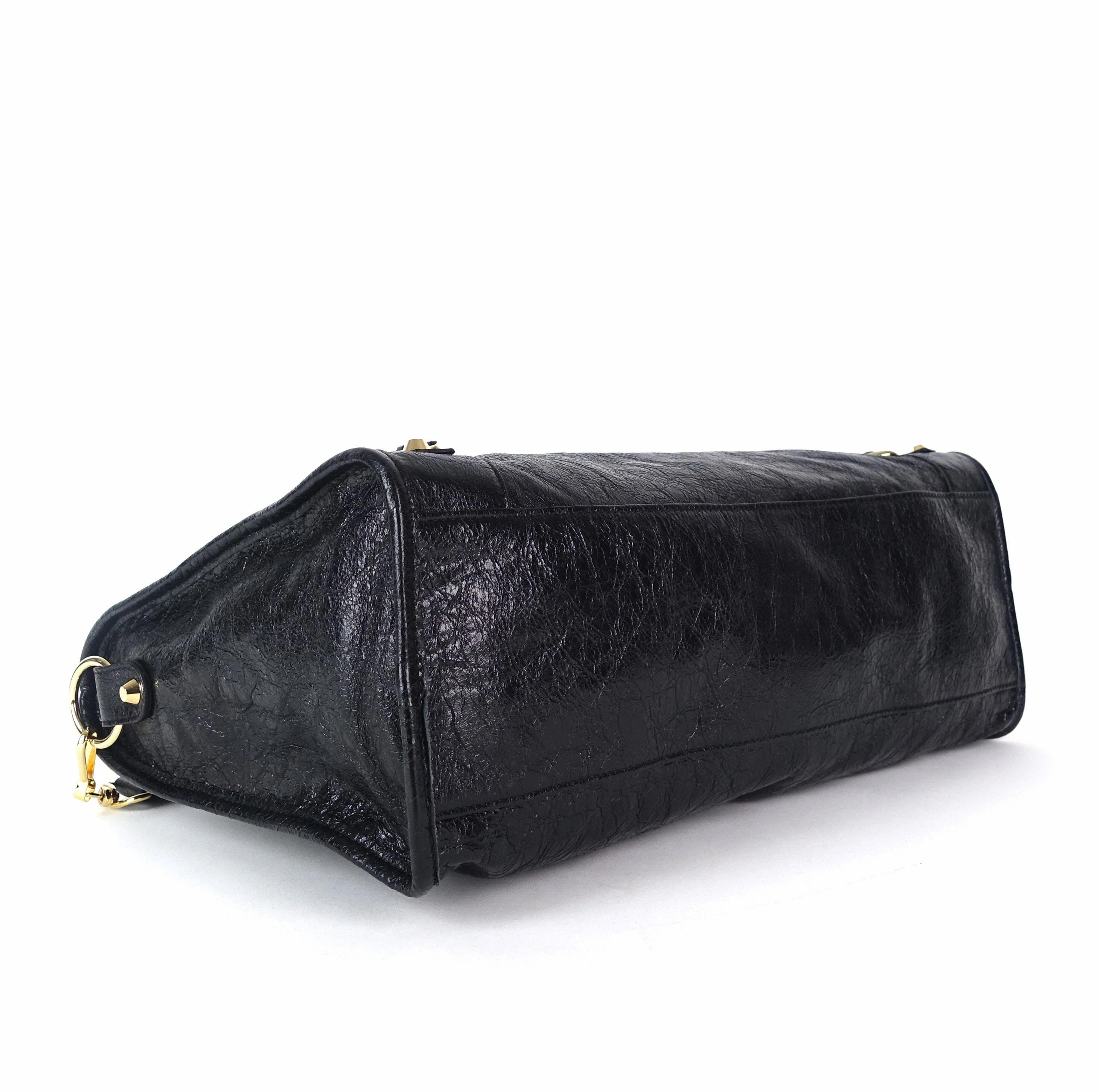 Classic Agneau Leather City Bag