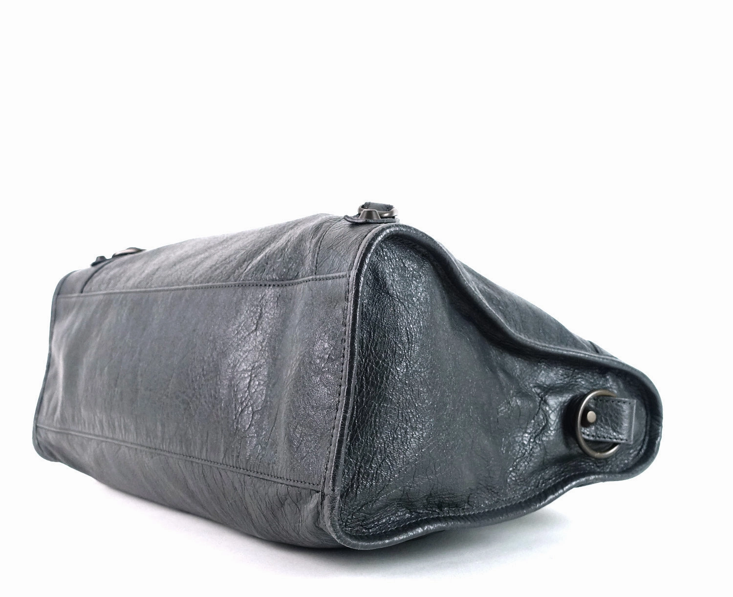 Classic Agneau Leather City Bag
