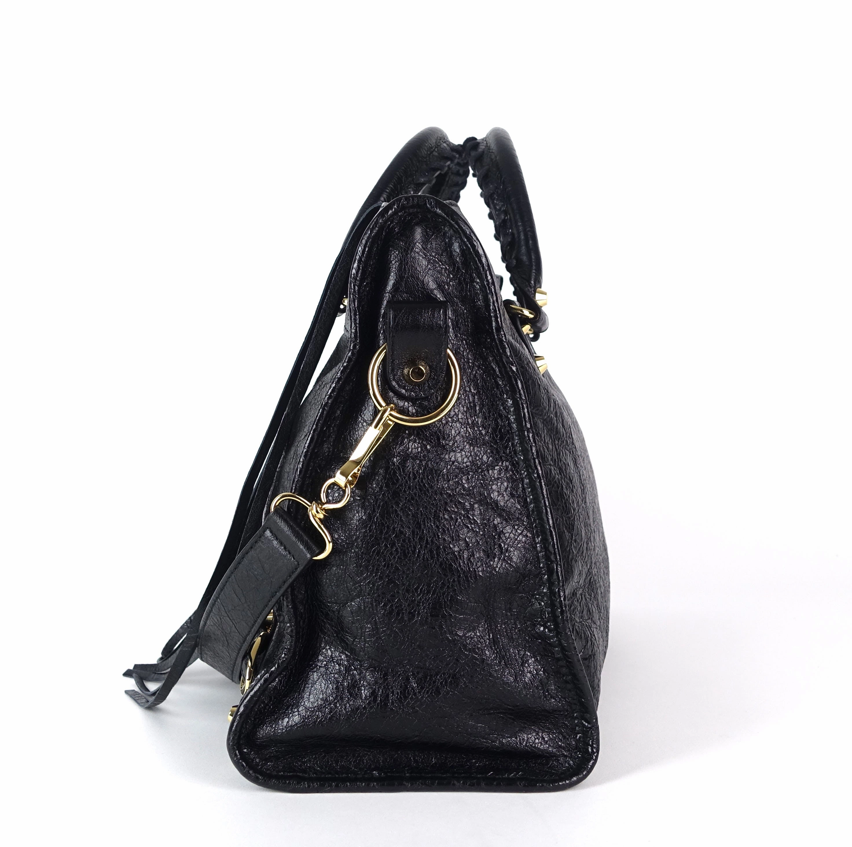 Classic Agneau Leather City Bag