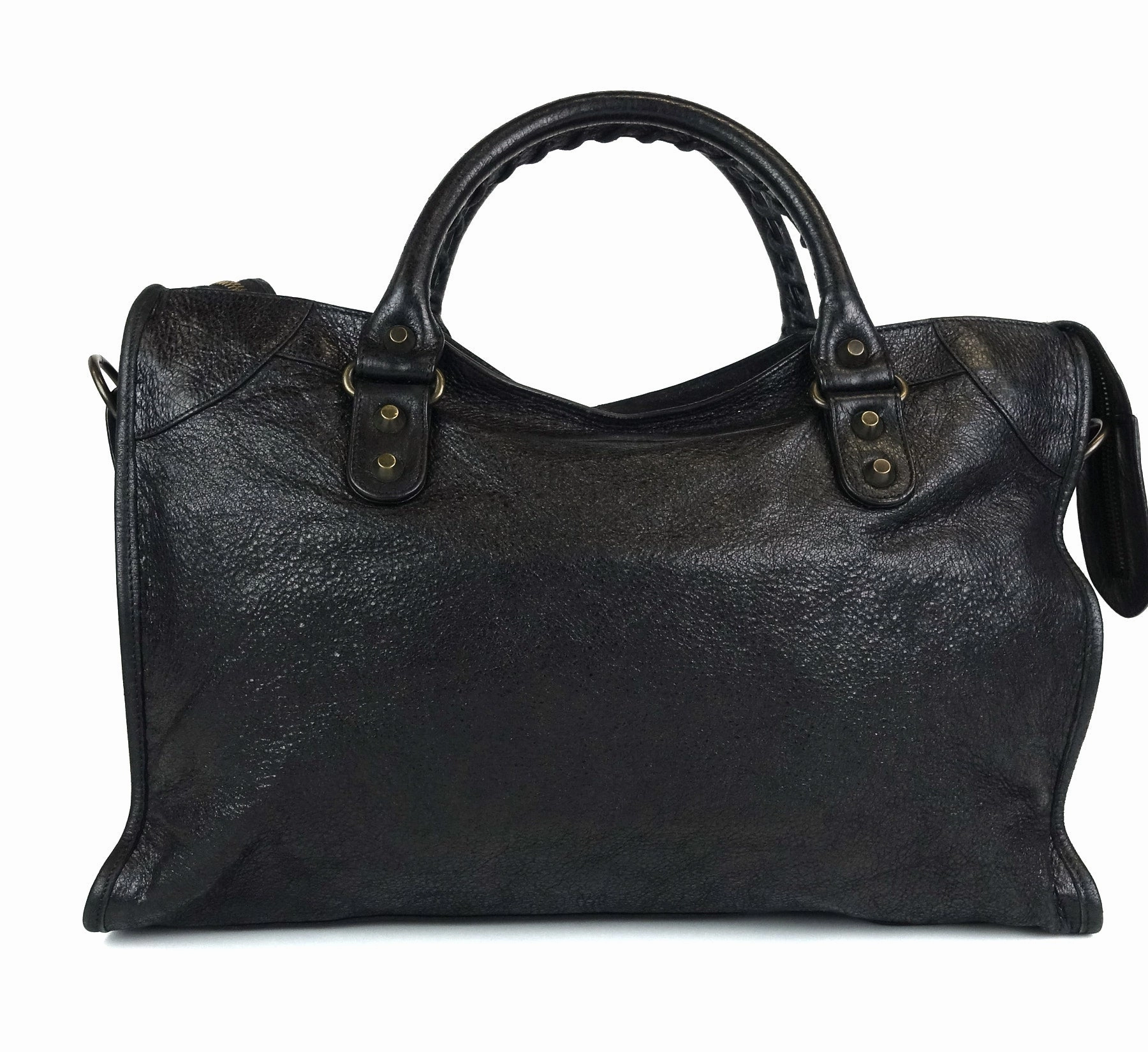 Classic Agneau Leather City Bag