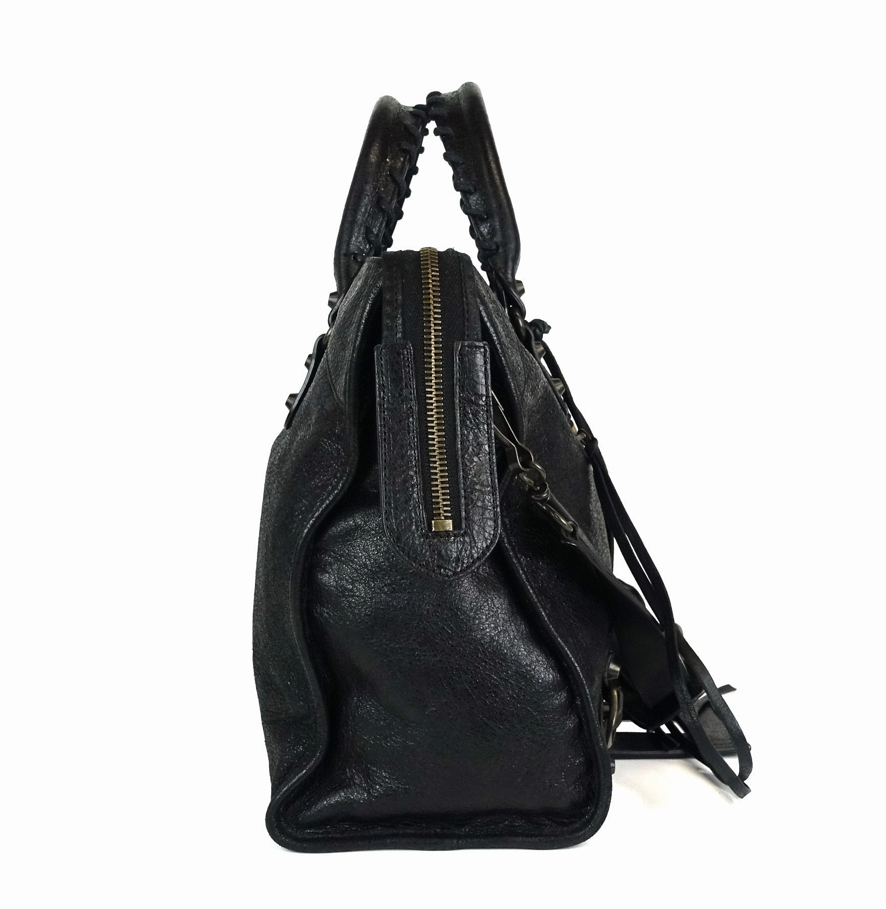 Classic Agneau Leather City Bag