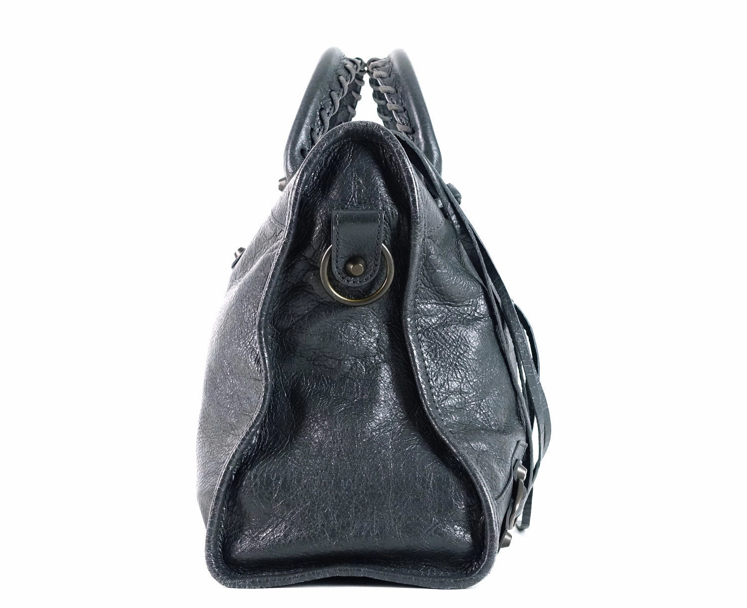 Classic Agneau Leather City Bag