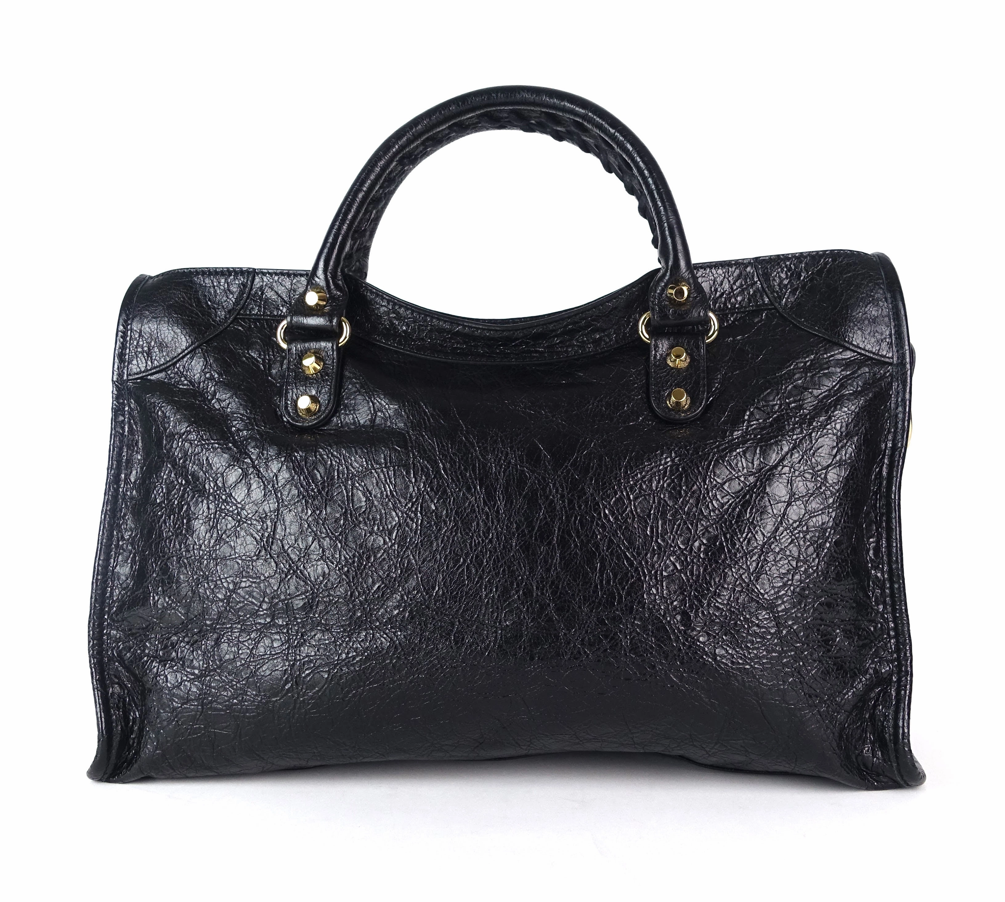 Classic Agneau Leather City Bag
