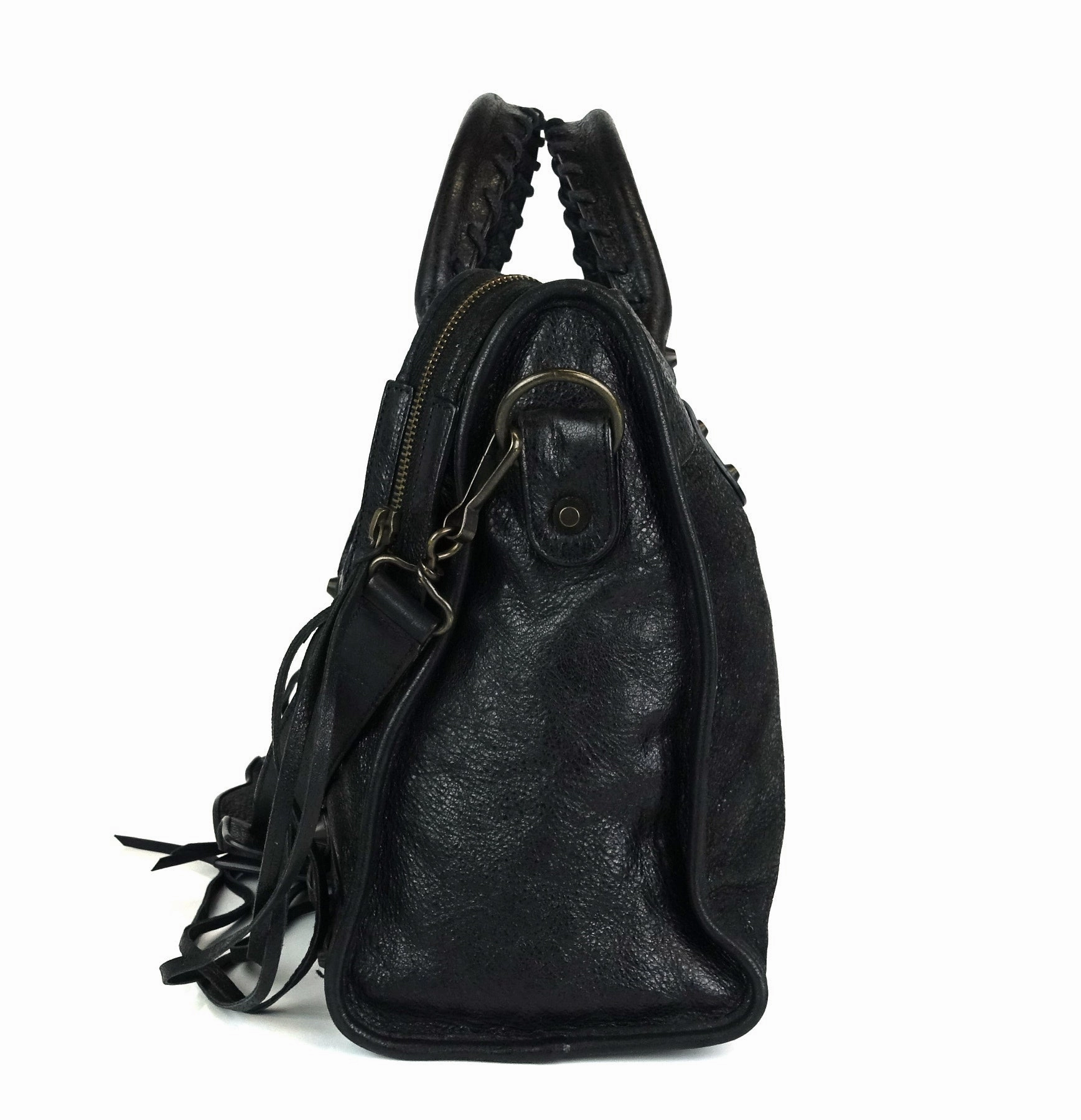 Classic Agneau Leather City Bag