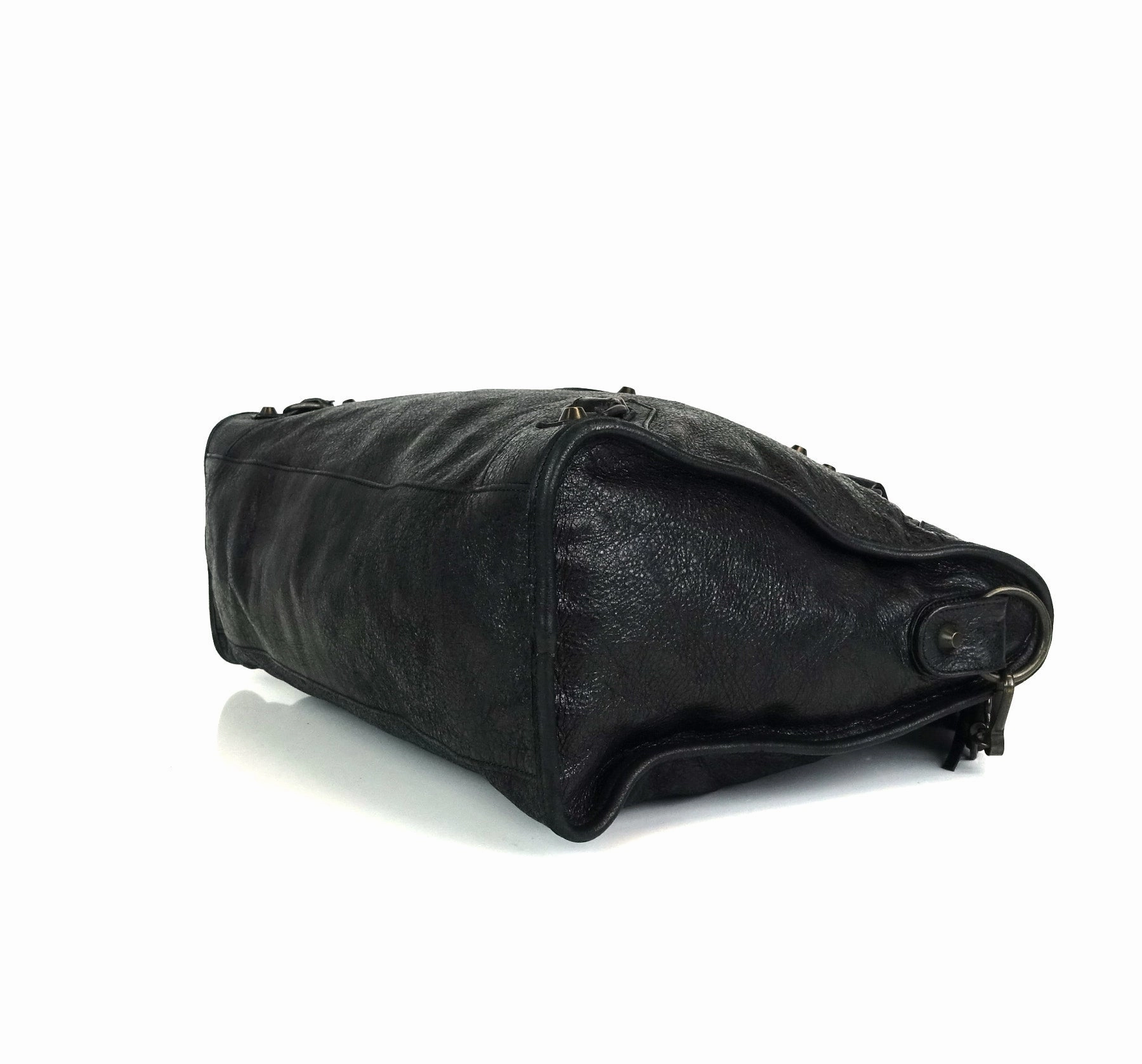 Classic Agneau Leather City Bag
