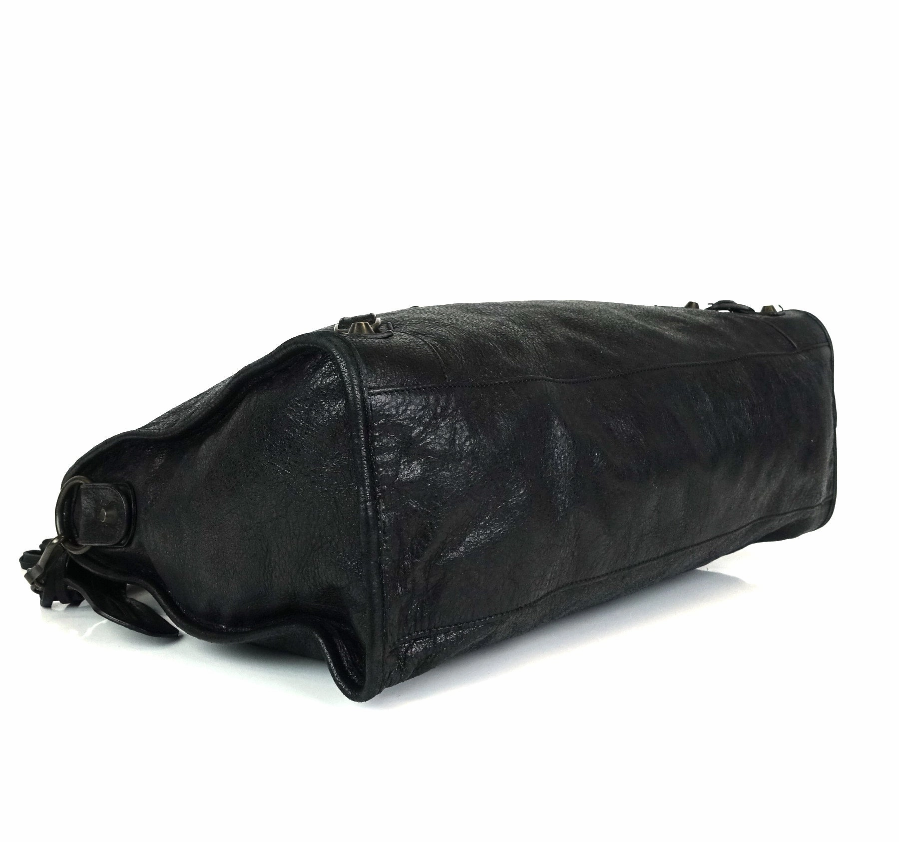 Classic Agneau Leather City Bag