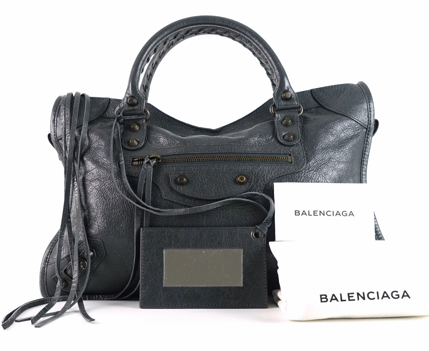 Classic Agneau Leather City Bag