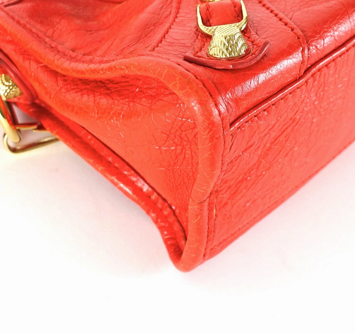 Classic Agneau Leather Mini City Bag