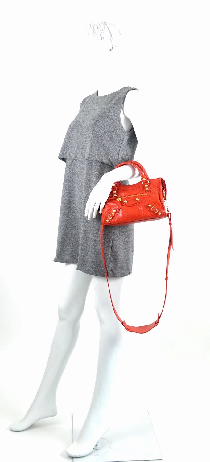Classic Agneau Leather Mini City Bag