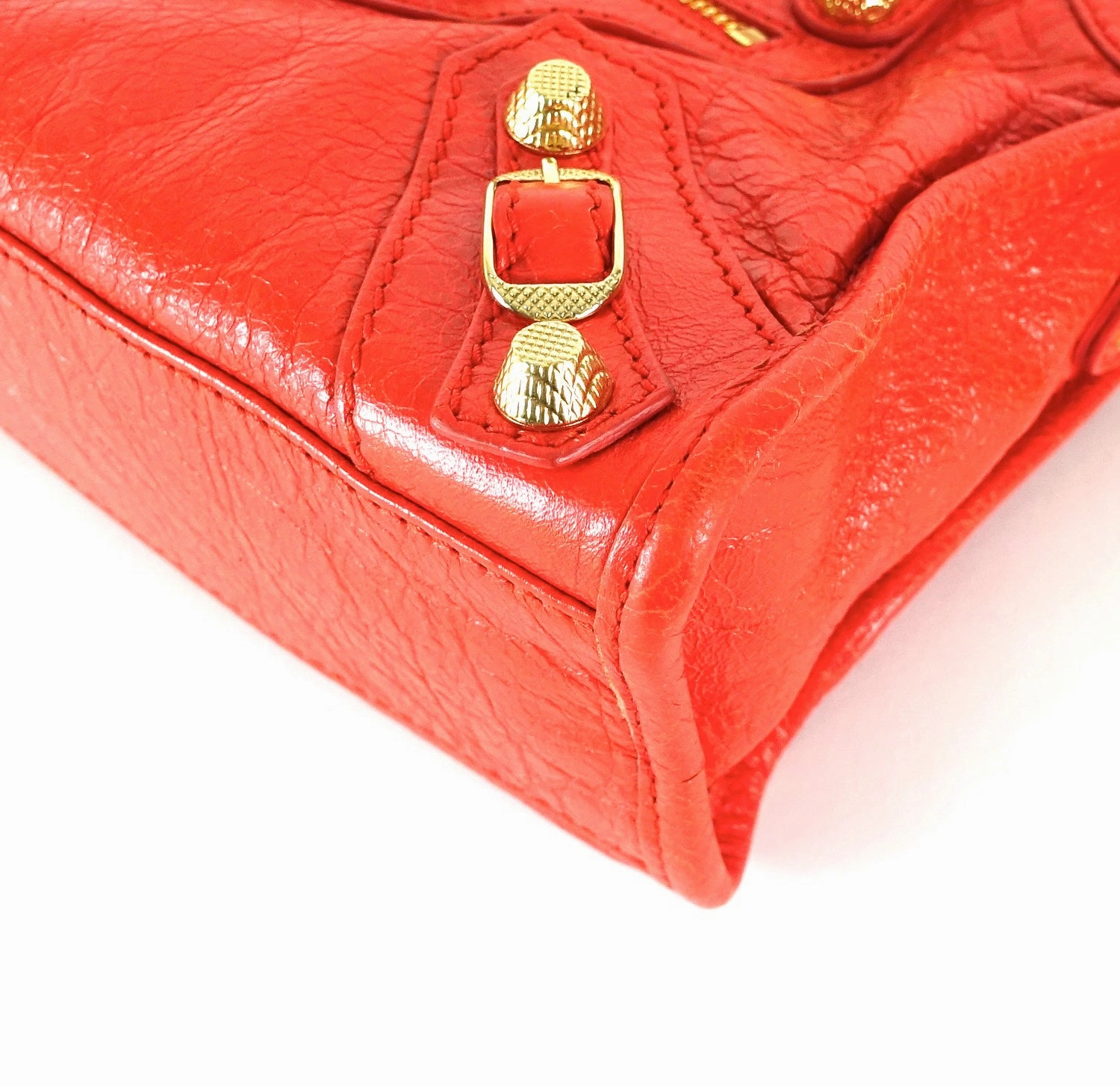 Classic Agneau Leather Mini City Bag