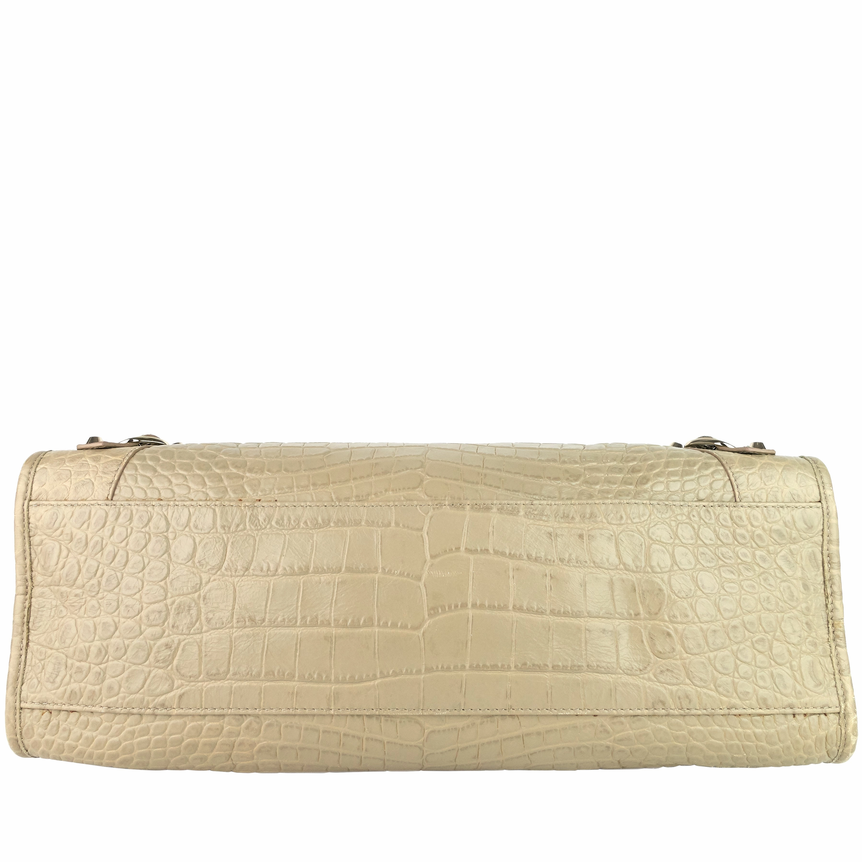 Classic City Croc-Embossed Agneau Leather Bag