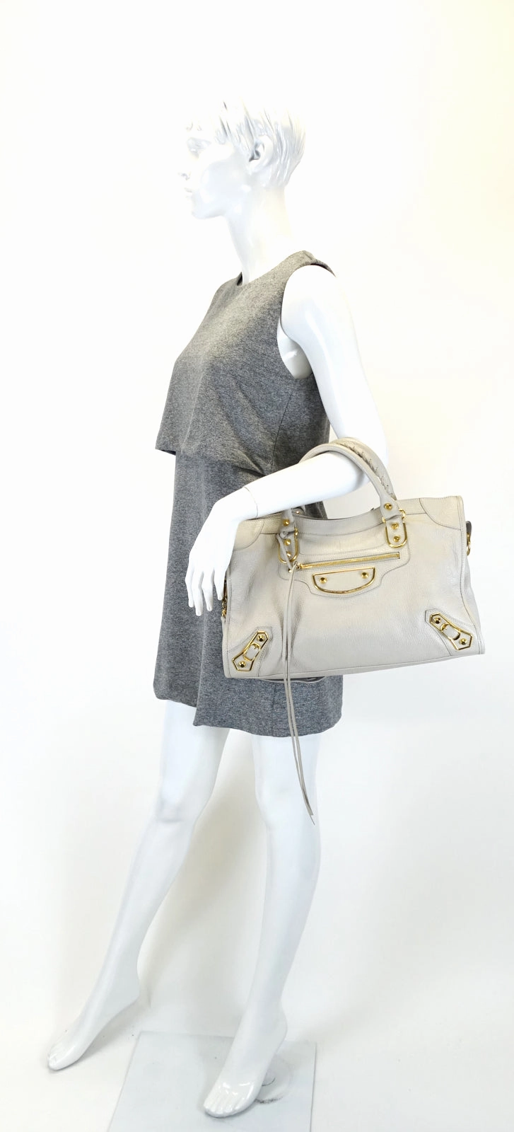 Classic City Metallic Edge Agneau Leather Bag