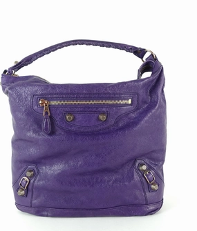 Classic Day Glazed Calfskin Leather Bag