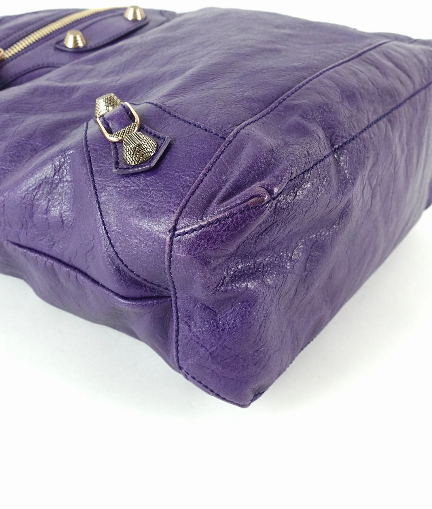 Classic Day Glazed Calfskin Leather Bag