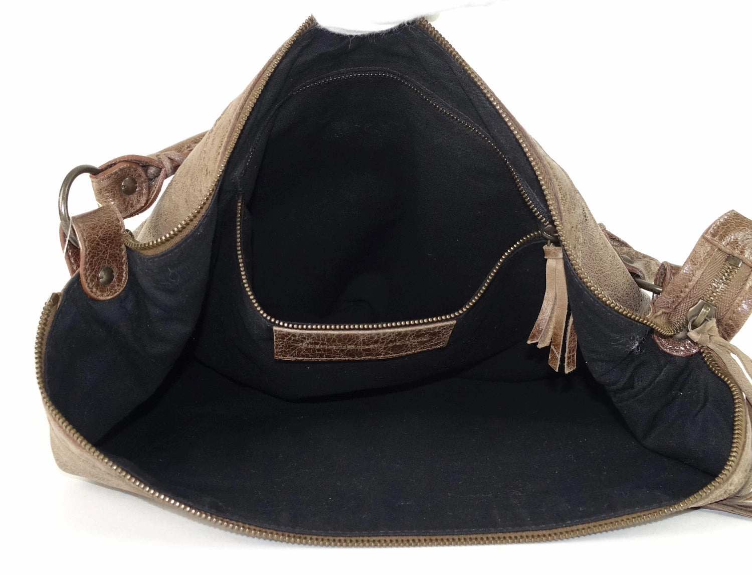 Classic Day Glazed Calfskin Leather Bag