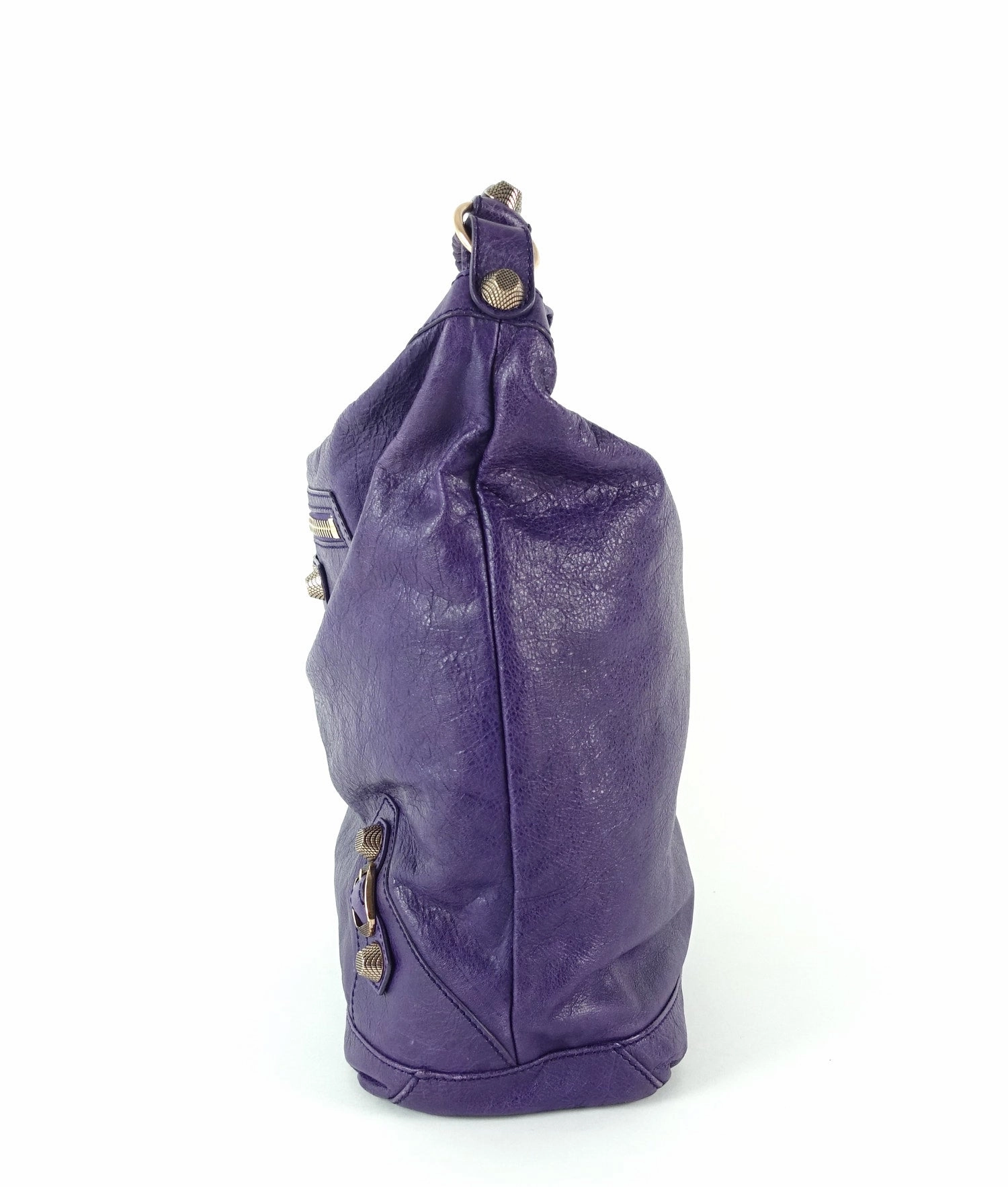 Classic Day Glazed Calfskin Leather Bag