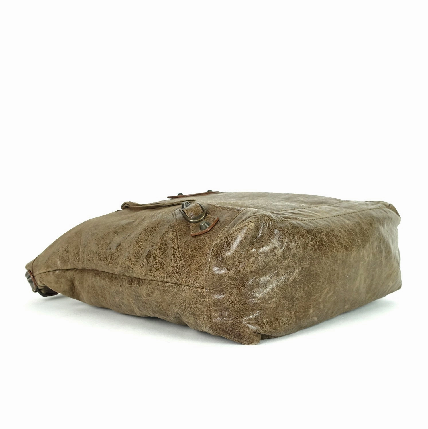 Classic Day Glazed Calfskin Leather Bag