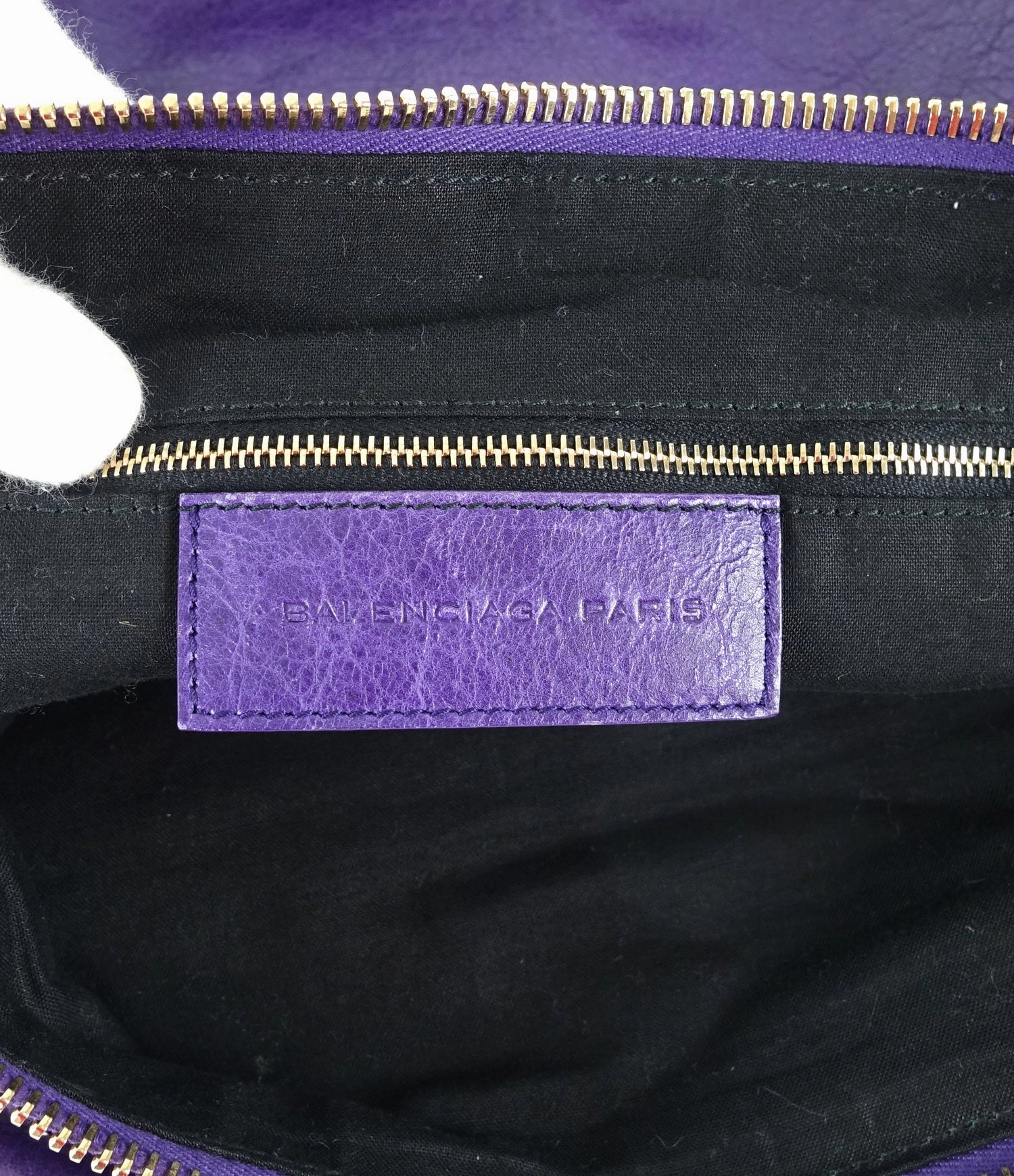 Classic Day Glazed Calfskin Leather Bag