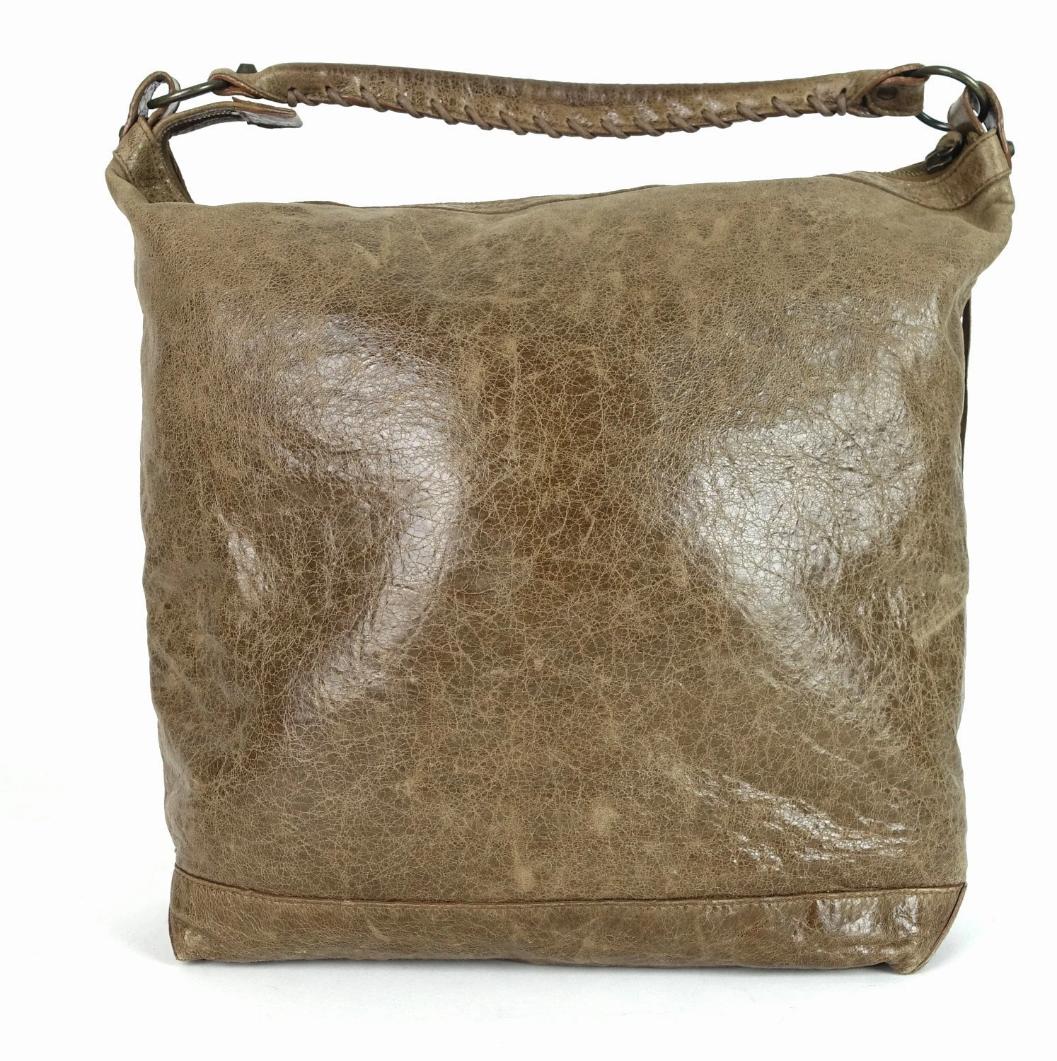 Classic Day Glazed Calfskin Leather Bag