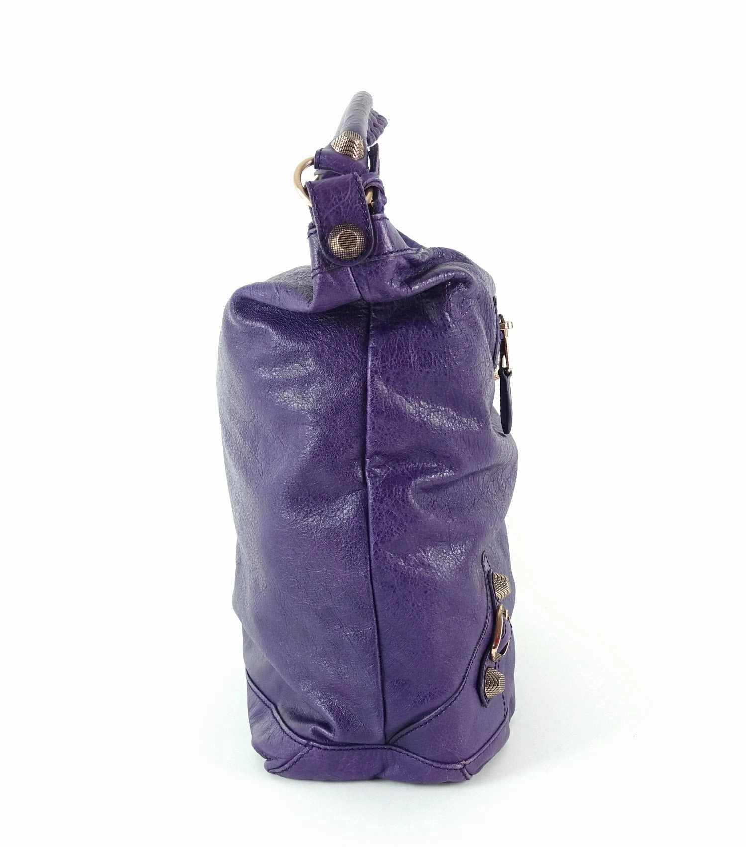 Classic Day Glazed Calfskin Leather Bag