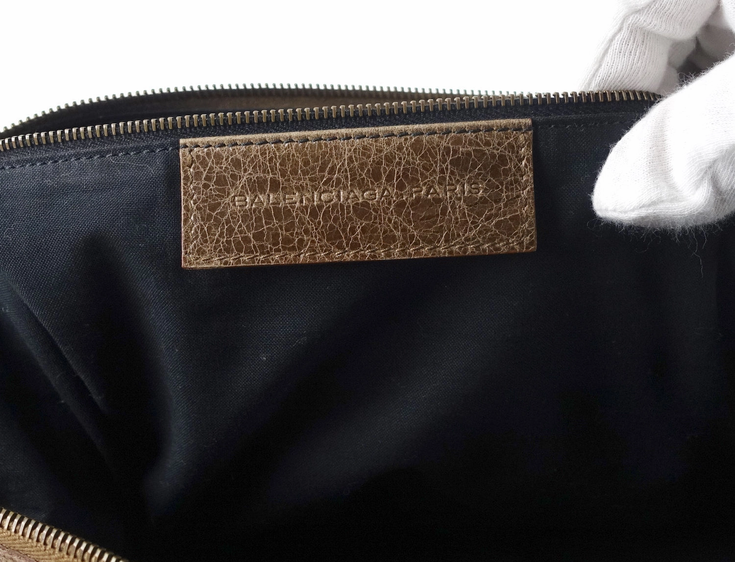 Classic Day Glazed Calfskin Leather Bag