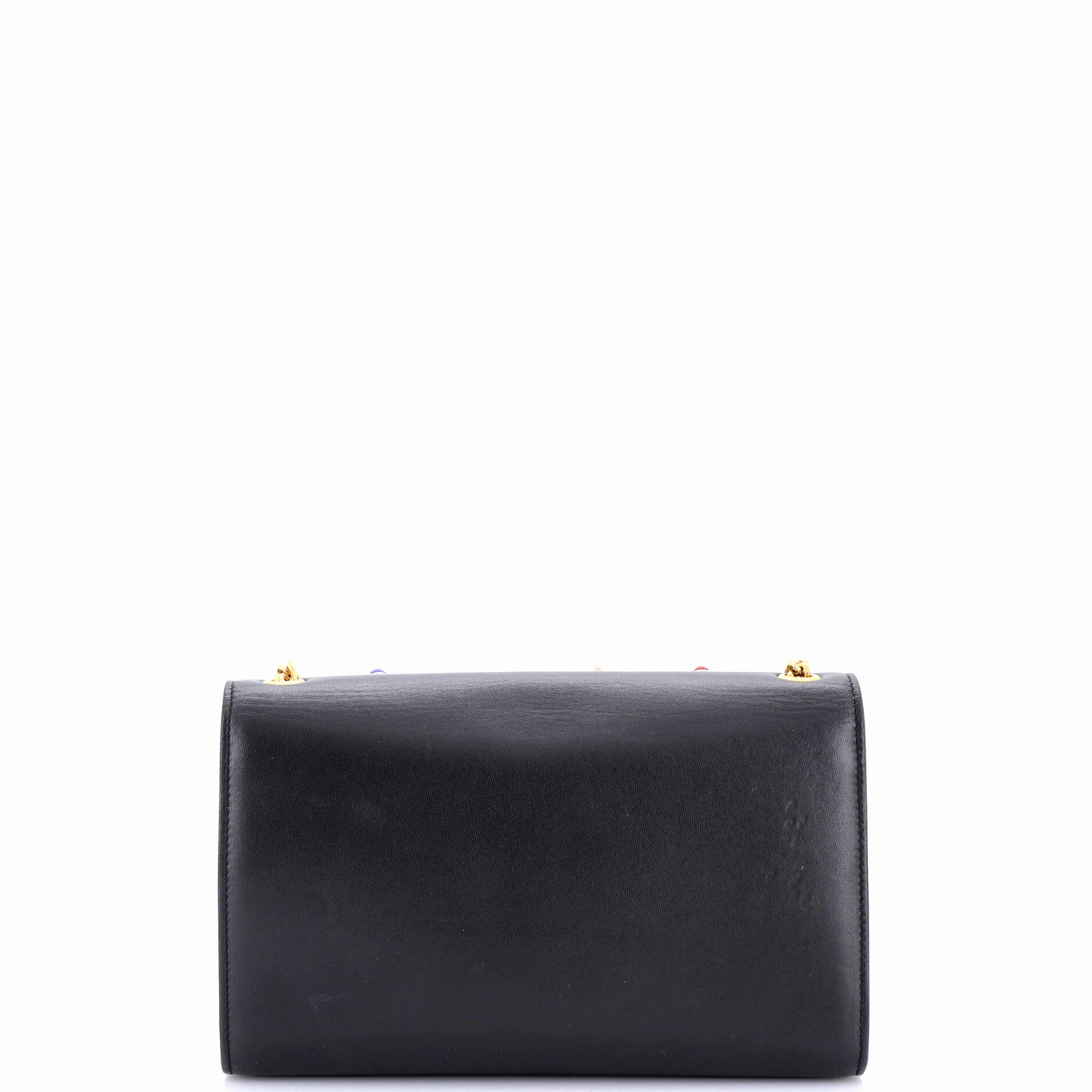 Classic Monogram Crossbody Bag Embellished Leather Medium