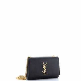 Classic Monogram Crossbody Bag Grainy Leather Small