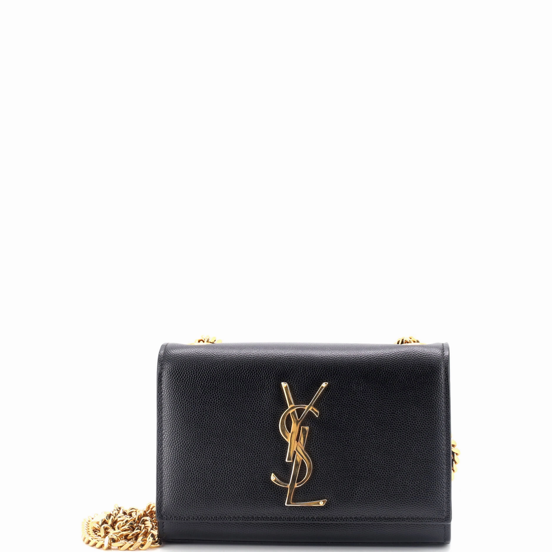 Classic Monogram Crossbody Bag Grainy Leather Small