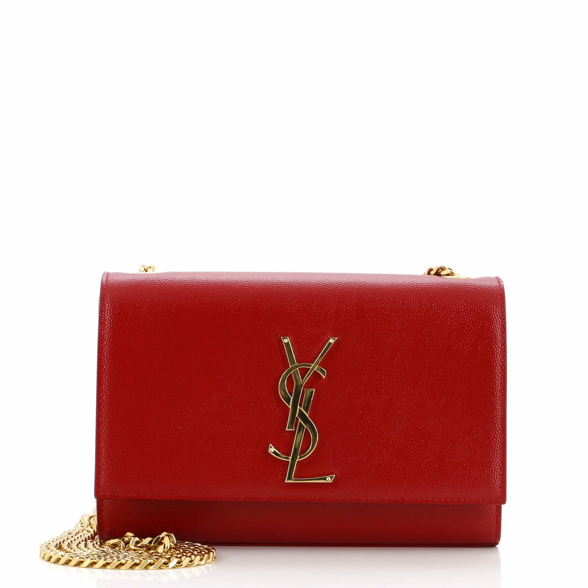 Classic Monogram Crossbody Bag Grainy Leather Small