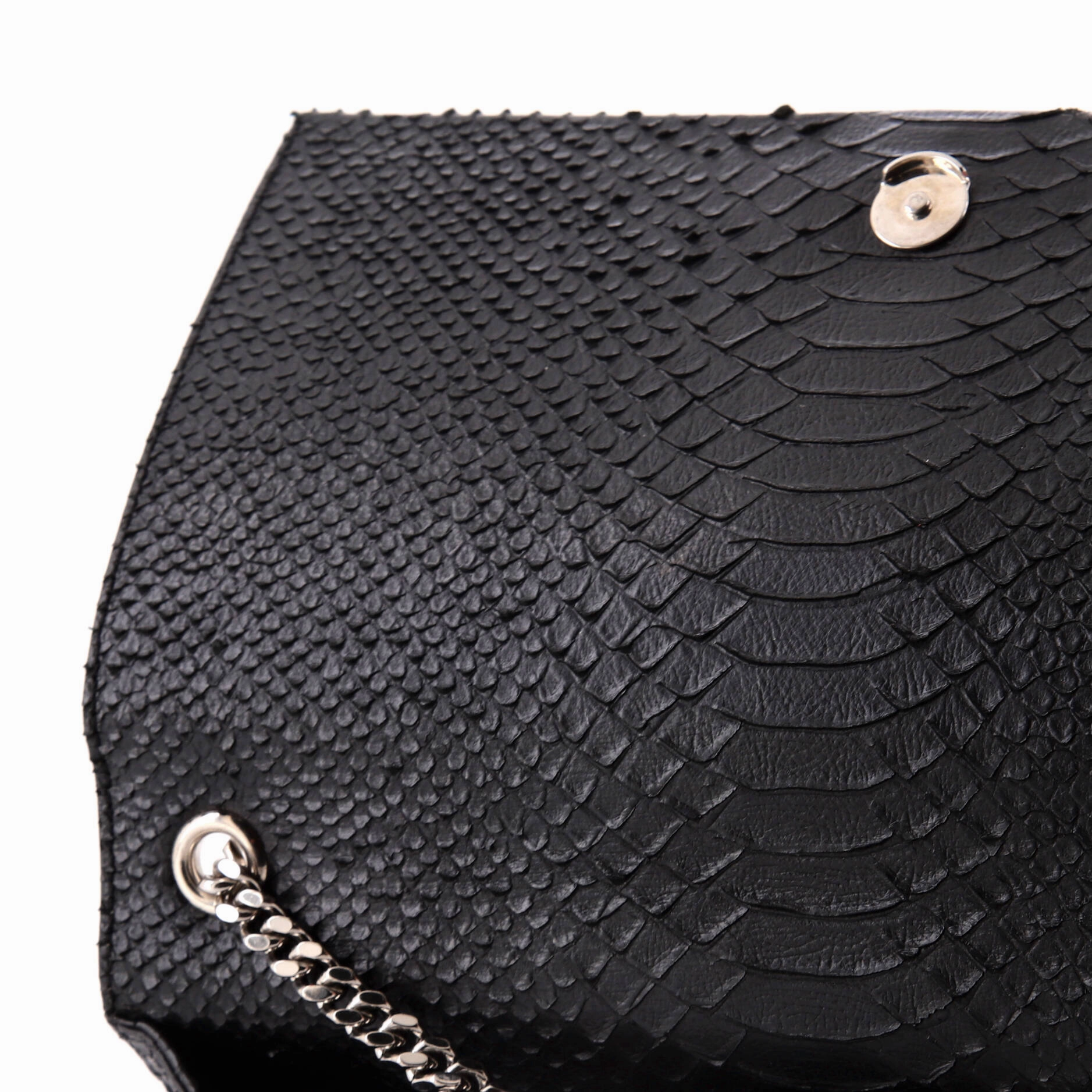 Classic Monogram Tassel Crossbody Bag Python Embossed Leather Medium