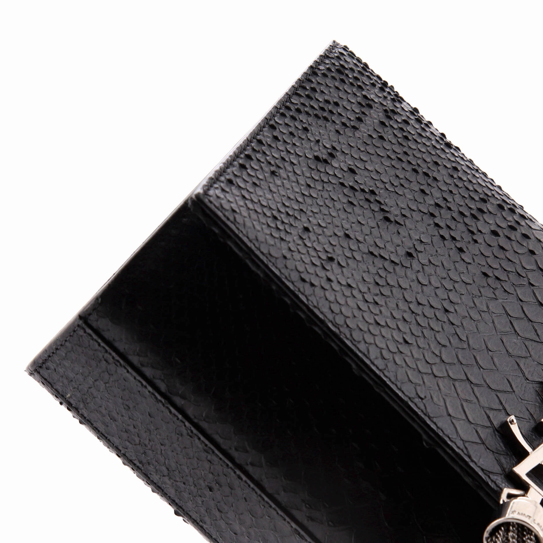 Classic Monogram Tassel Crossbody Bag Python Embossed Leather Medium