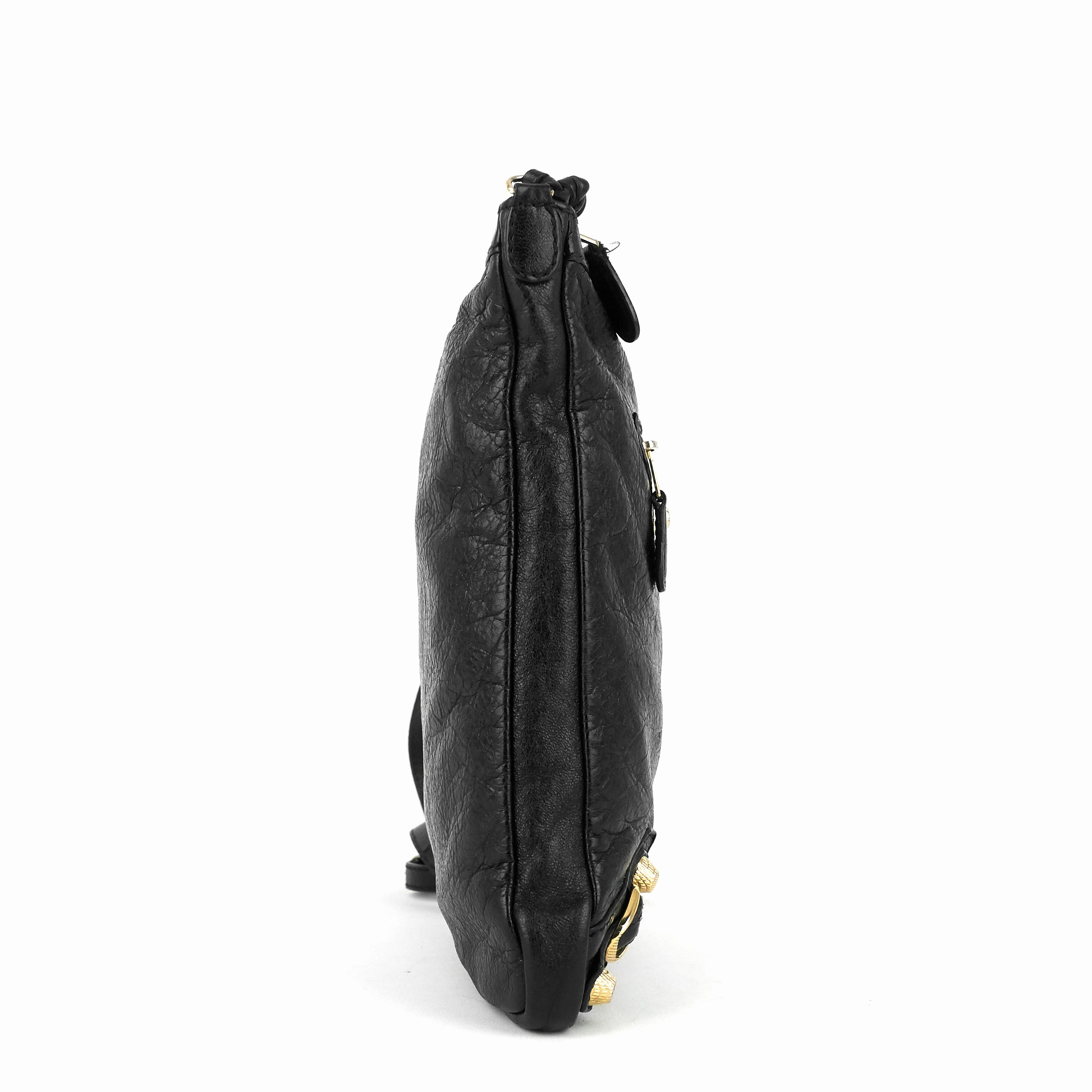 Classic Studs Flat Crossbody Agneau Leather Bag