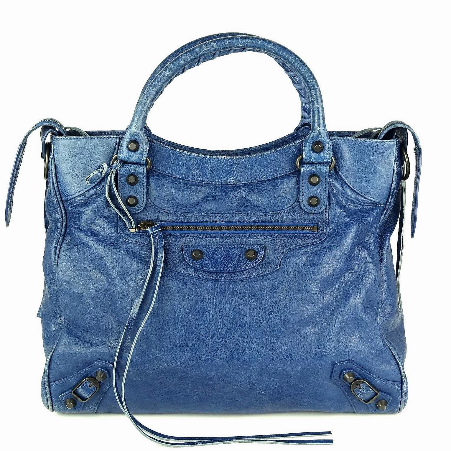 Classic Velo Agneau Leather City Bag