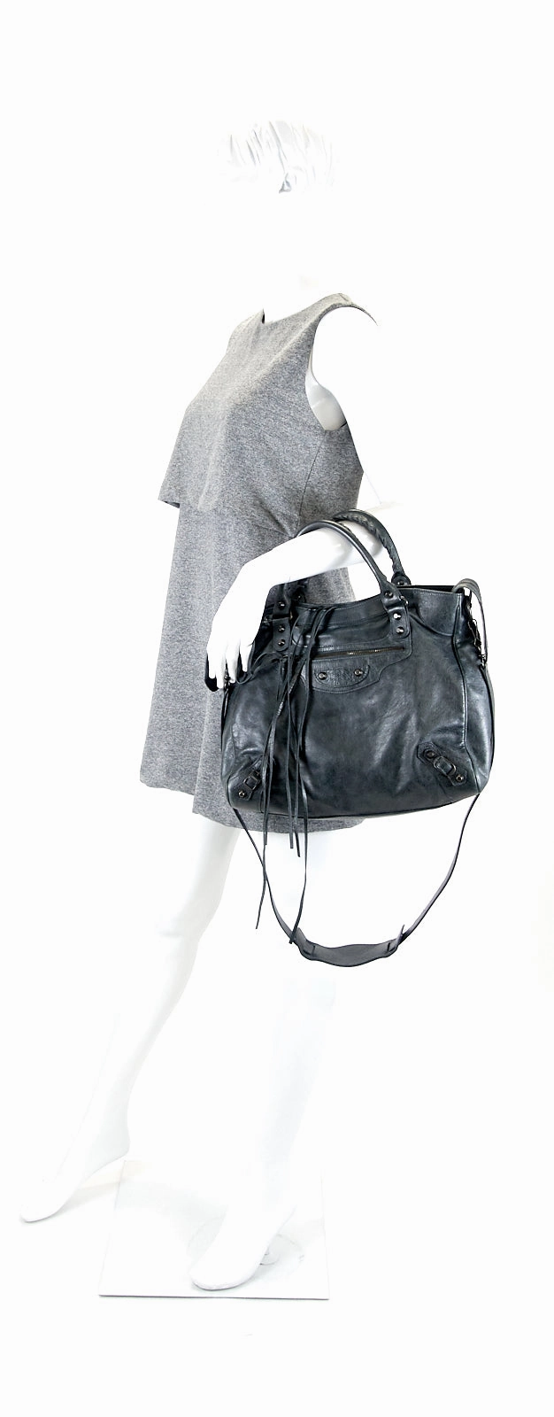 Classic Velo Agneau Leather City Bag