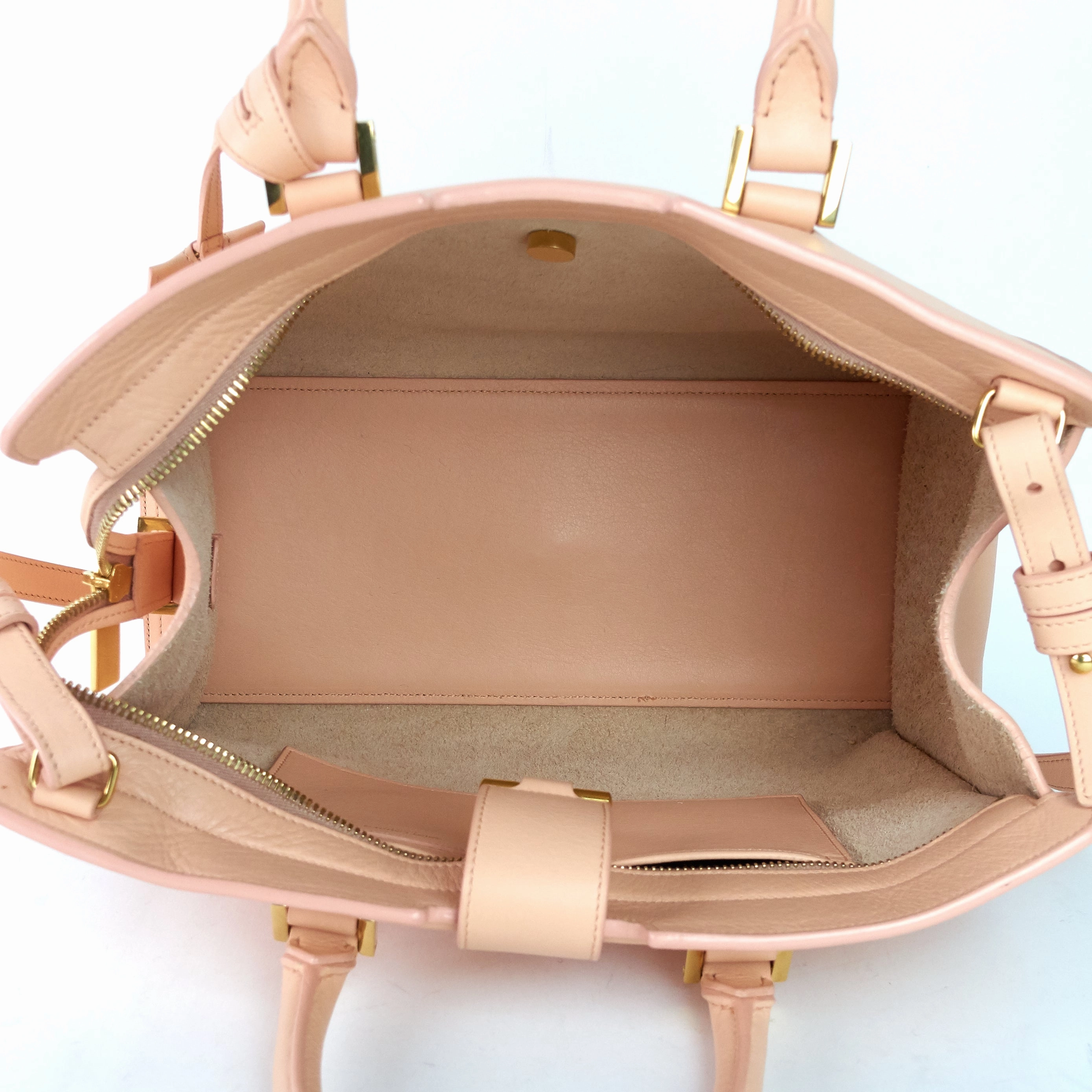 Classic Y Cabas Small Calf Leather Bag