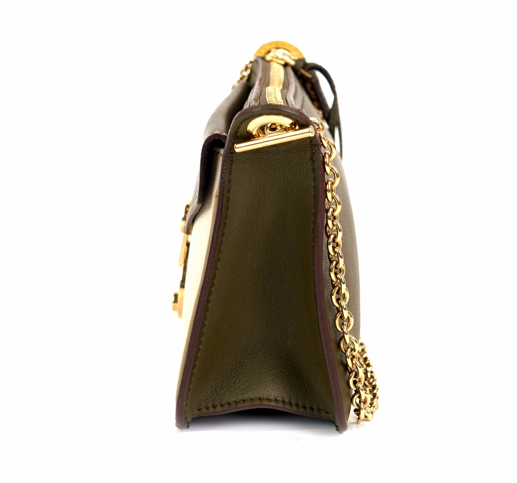 Clutch on Chain Calfskin Bag