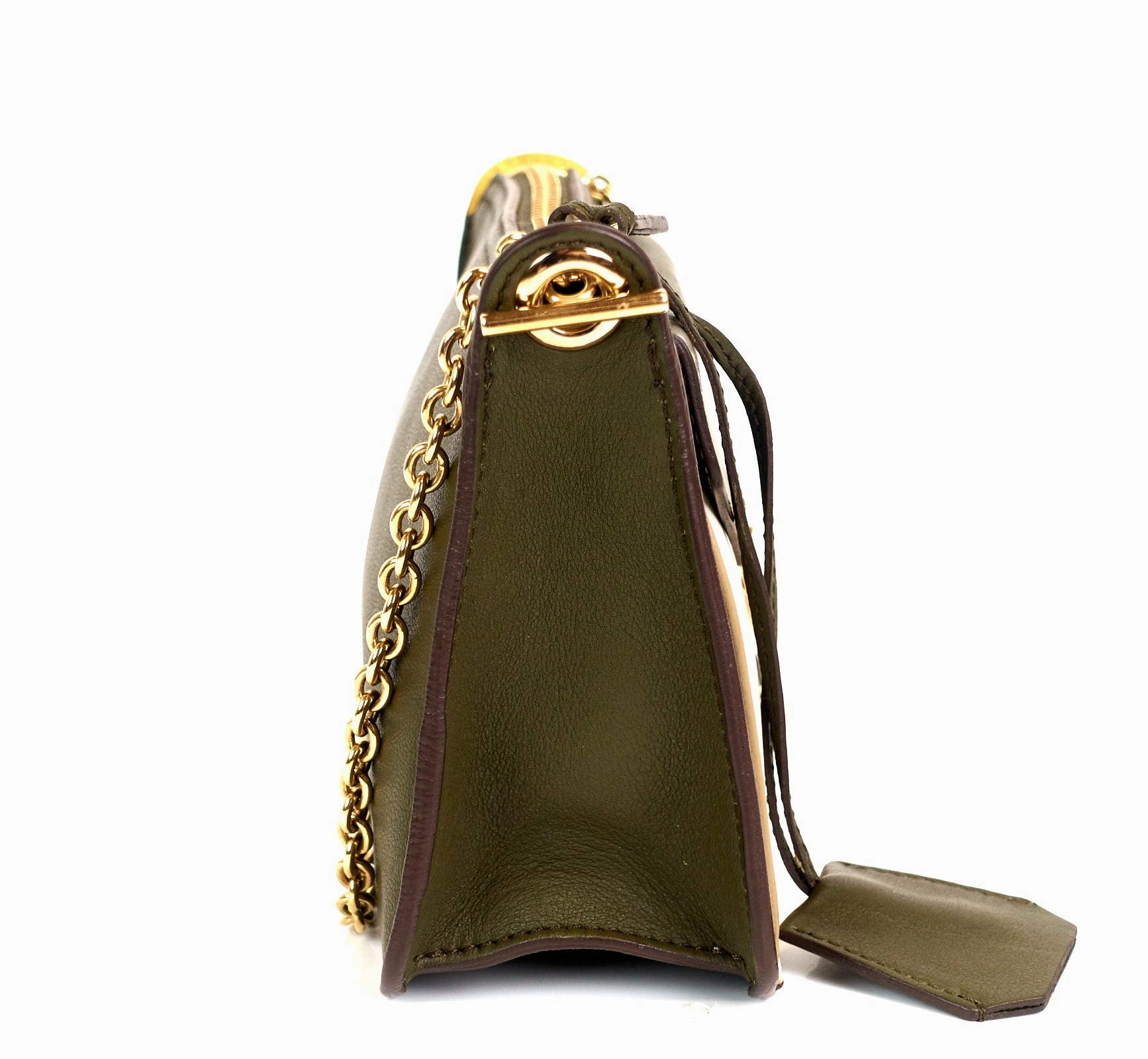 Clutch on Chain Calfskin Bag