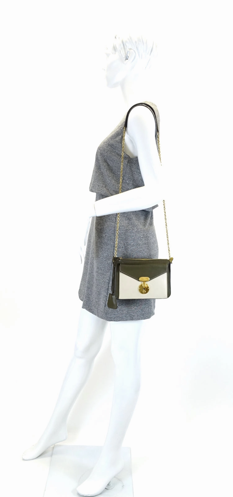 Clutch on Chain Calfskin Bag