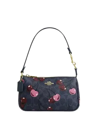 Coach Nolita 19 In Signature Canvas With Cherry Print