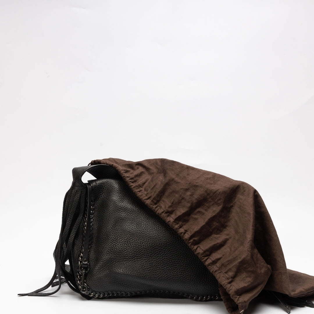 Coach Black Leather Whipstitch Dakota Crossbody Bag