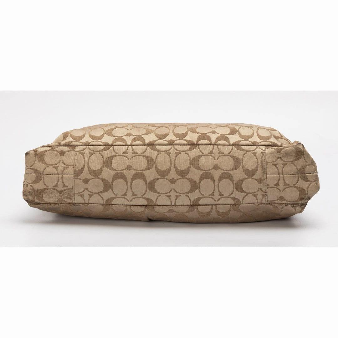 Coach Brown Canvas Shoulder Bag