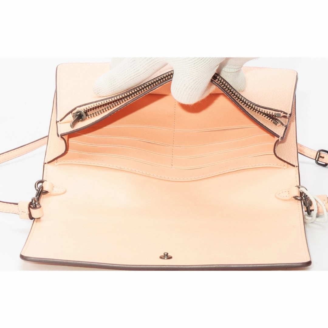 Coach Foldover Polished Pebble Crossbody Bag