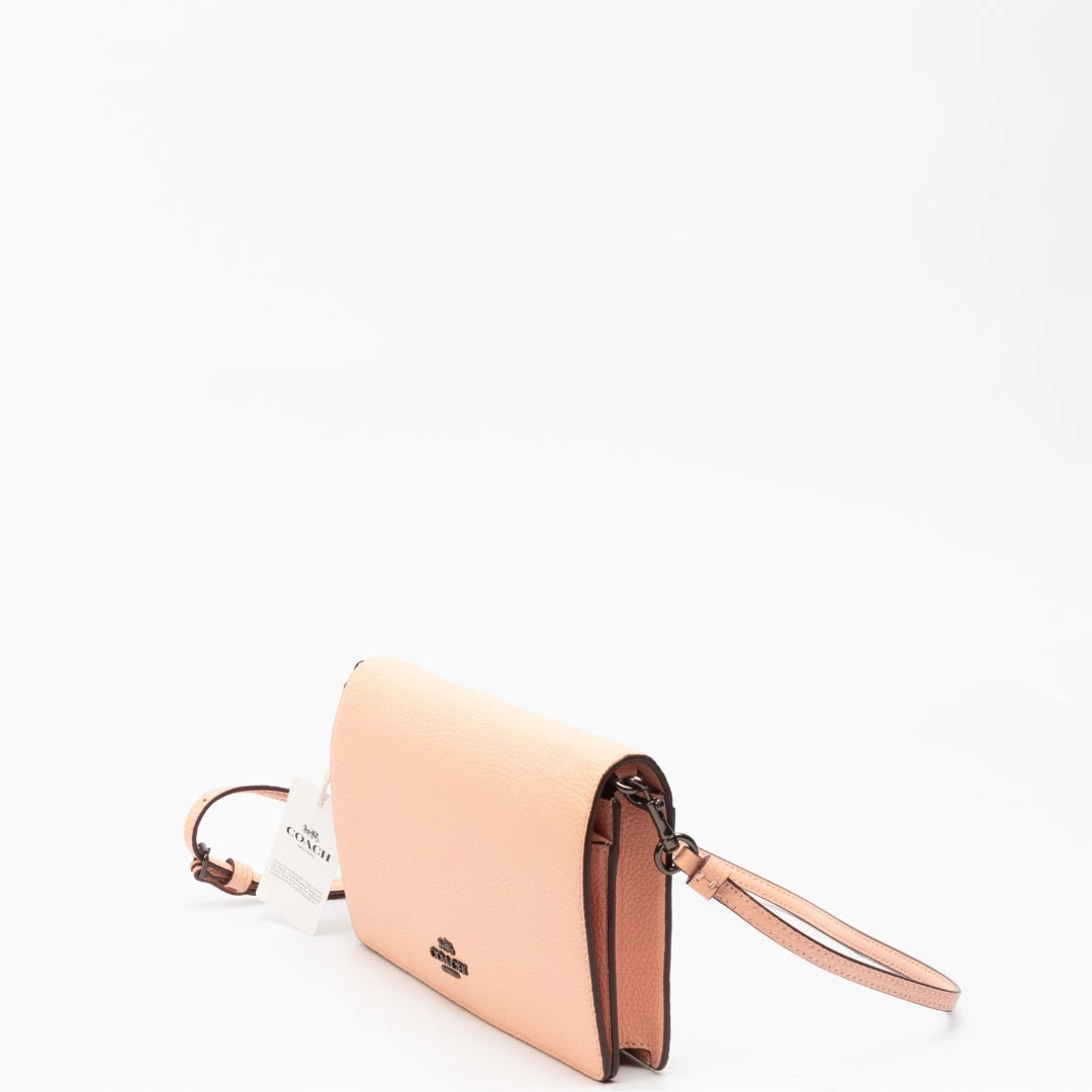 Coach Foldover Polished Pebble Crossbody Bag