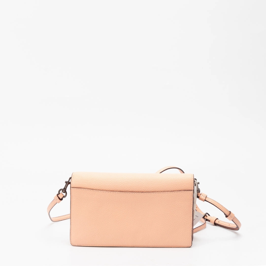 Coach Foldover Polished Pebble Crossbody Bag