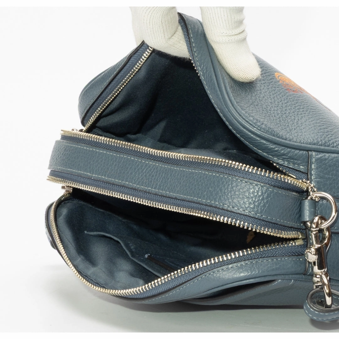 Coach Gunmetal Medium Logo Cross Body