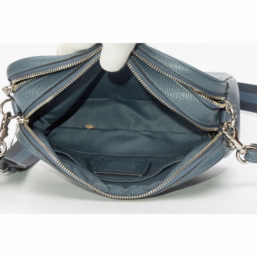 Coach Gunmetal Medium Logo Cross Body