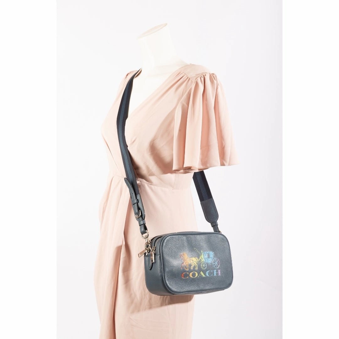 Coach Gunmetal Medium Logo Cross Body