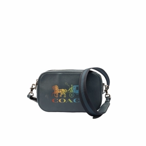 Coach Gunmetal Medium Logo Cross Body
