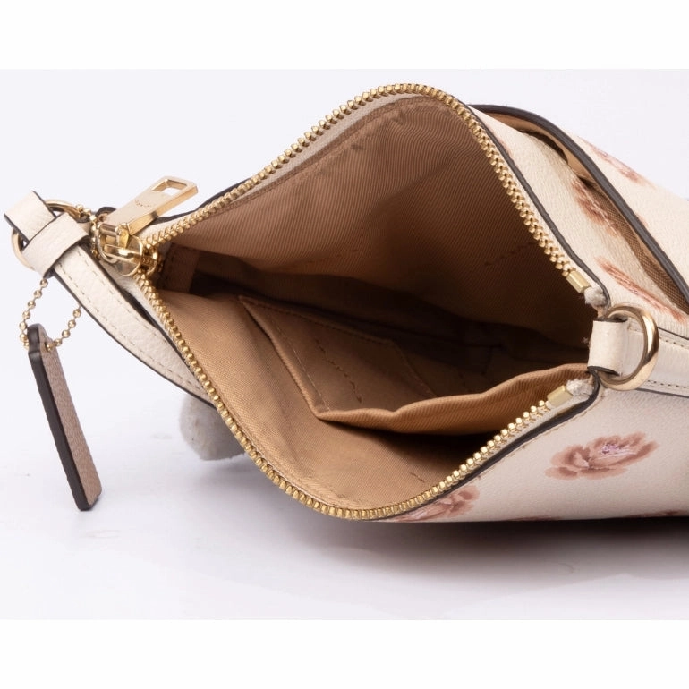 Coach Kitt Messenger Crossbody With Rose Print